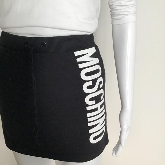 Moschino Teen black & white mini skirt / XS-S - Picture 3 of 8